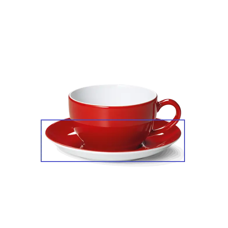 Dibbern Kaffee Untertasse rot Bild