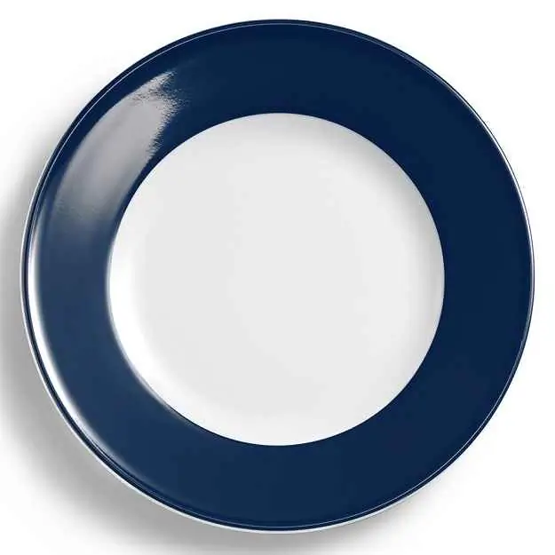 Dibbern Teller flach 28 cm Fahne MARINE Bild