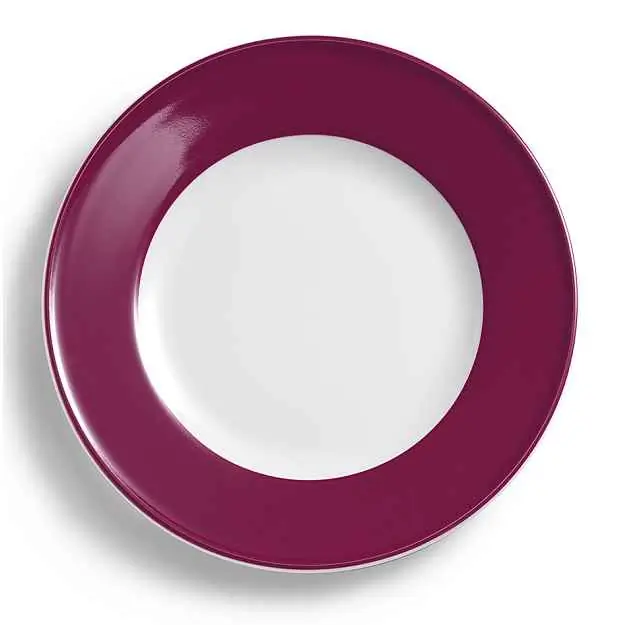 Dibbern Teller flach 26 cm Fahne BORDEAUX Bild