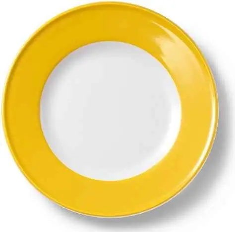 Dibbern Teller flach 21 cm Fahne SONNENGELB Bild