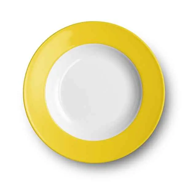 Dibbern Suppenteller 23 cm Fahne SONNENGELB Bild