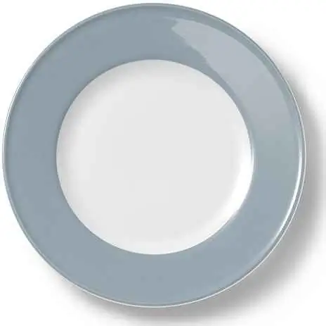 Dibbern Teller flach 21 cm Fahne GRAU Bild