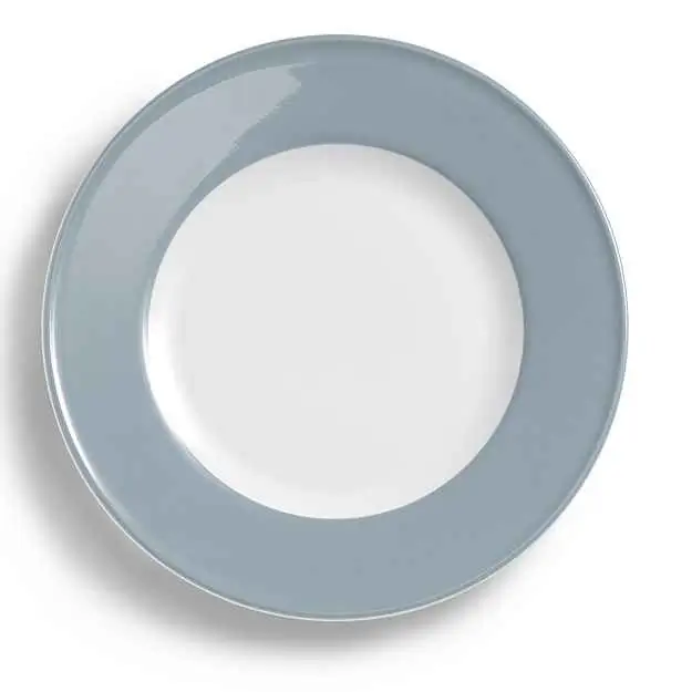 Dibbern Teller flach 26 cm Fahne GRAU Bild