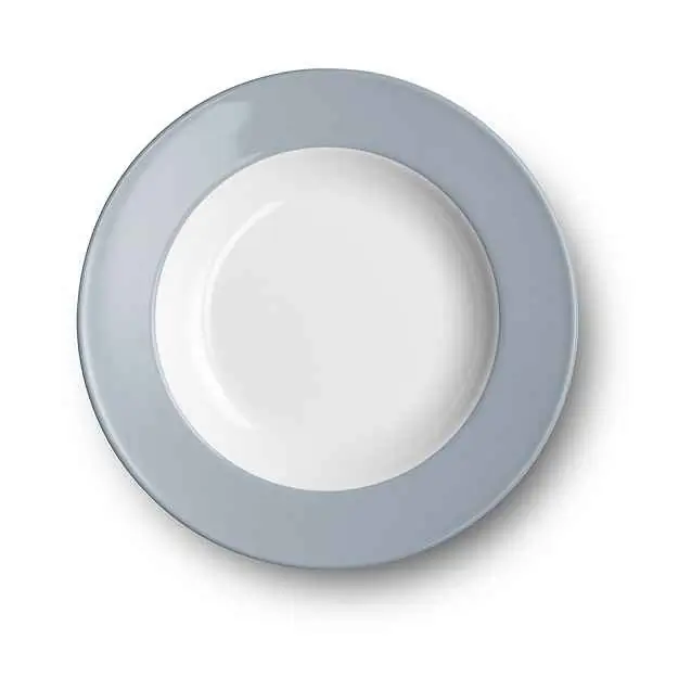 Dibbern Suppenteller 23 cm Fahne GRAU Bild