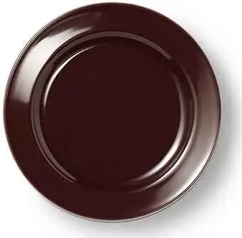 Dibbern Teller flach 19 cm VOLLDEKOR KAFFEEBRAUN Bild