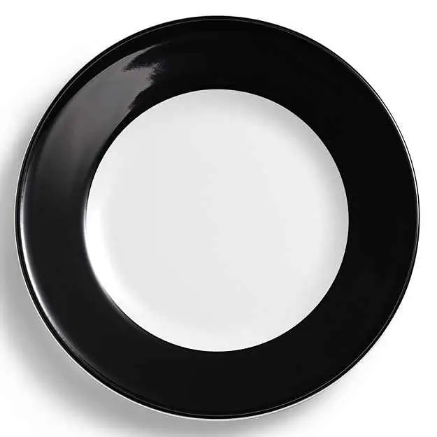 Dibbern Teller flach 19 cm Fahne SCHWARZ Bild