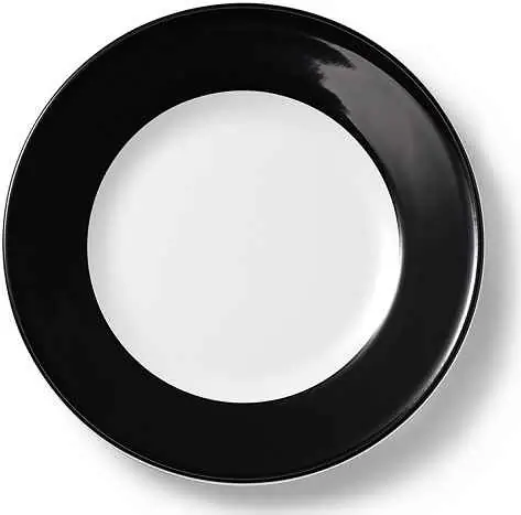 Dibbern Teller flach 21 cm Fahne SCHWARZ Bild