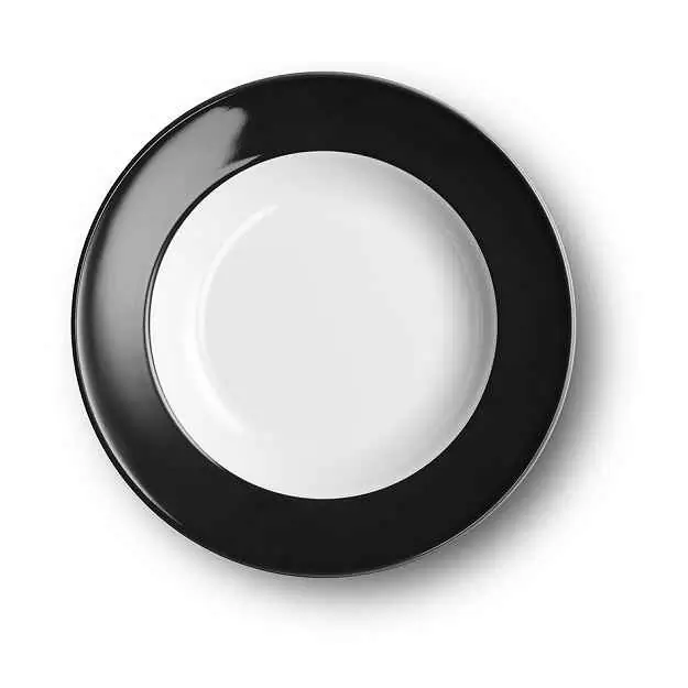 Dibbern Suppenteller 23 cm Fahne SCHWARZ Bild
