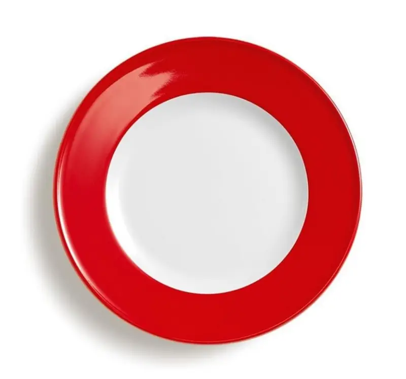 Dibbern Teller flach 19 cm Fahne SIGNALROT Bild