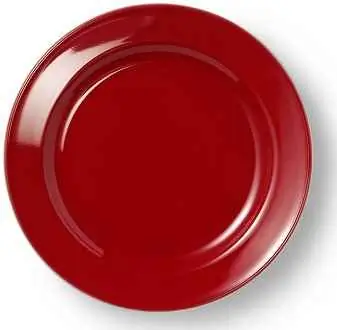 Teller flach 19 cm VOLLDEKOR SIGNALROT