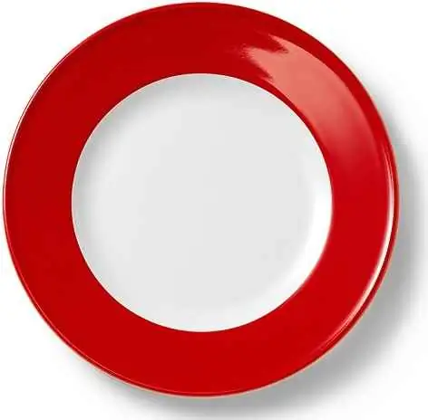 Dibbern Teller flach 21 cm Fahne SIGNALROT Bild