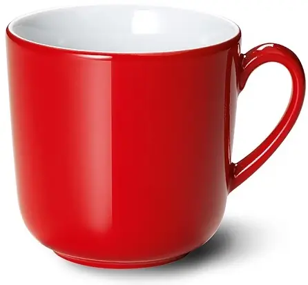 Dibbern Becher mit Henkel 0,32 L SIGNALROT Bild