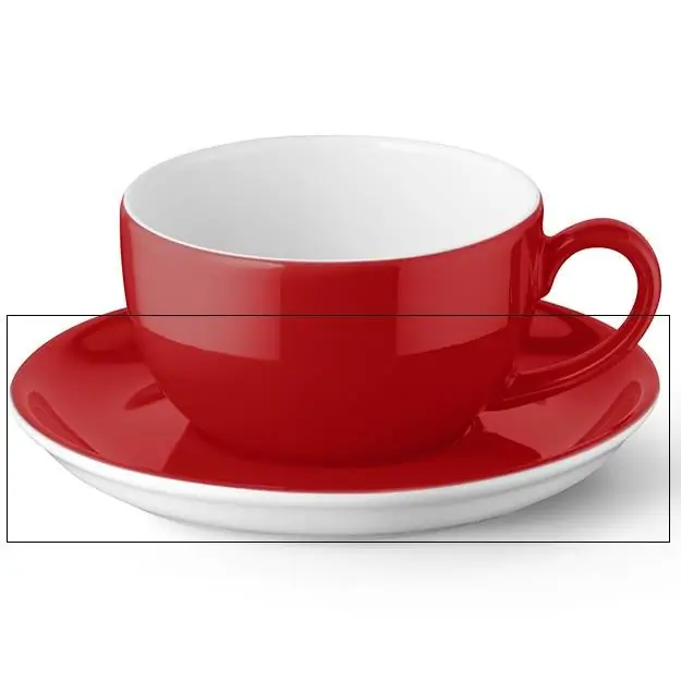 Dibbern Kaffee Untertasse SIGNALROT Bild