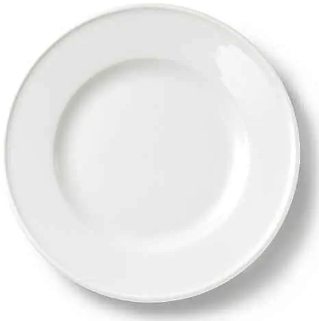 Dibbern Teller flach 21 cm Fahne WEISS Bild