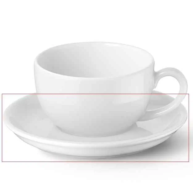 Kaffee Untertasse WEISS