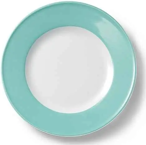 Dibbern Teller flach 21 cm Fahne TÜRKIS Bild