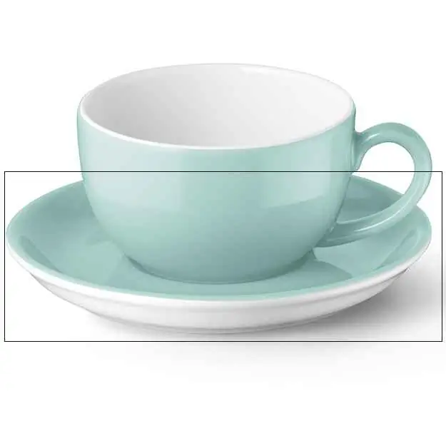 Dibbern Kaffee Untertasse TÜRKIS Bild