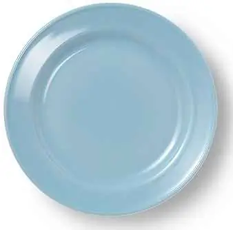 Dibbern Teller flach 19 cm VOLLDEKOR HELLBLAU Bild