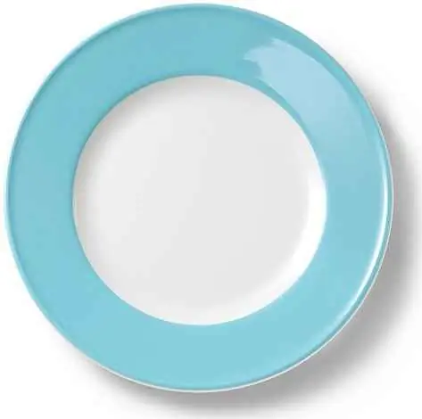 Dibbern Teller flach 21 cm Fahne HELLBLAU Bild