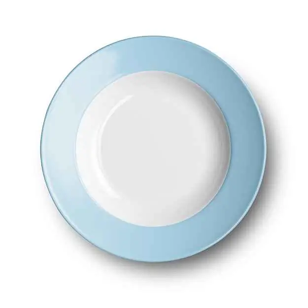 Dibbern Suppenteller 23 cm Fahne HELLBLAU Bild