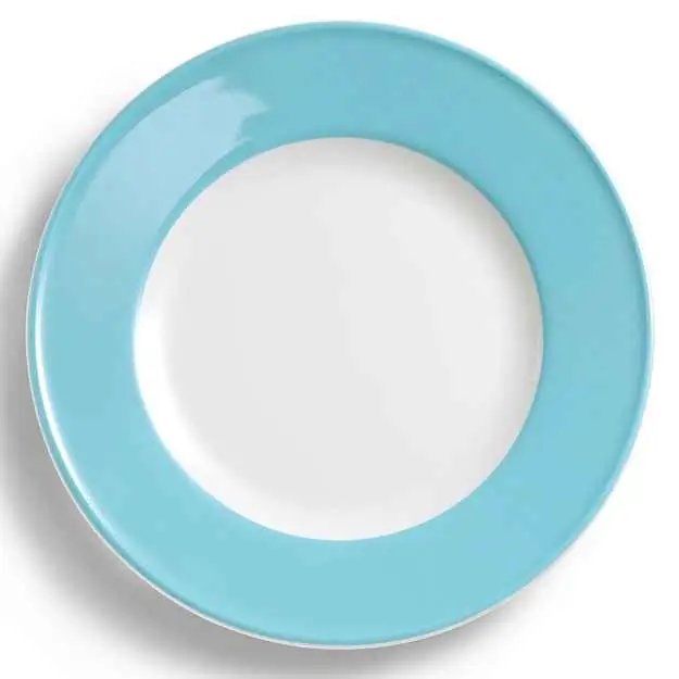 Dibbern Teller flach 28 cm Fahne HELLBLAU Bild