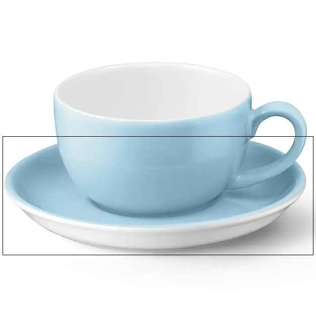 Dibbern Kaffee Untertasse HELLBLAU Bild