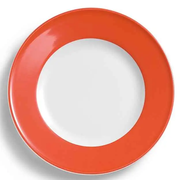 Dibbern Teller flach 28 cm Fahne KORALLE Bild