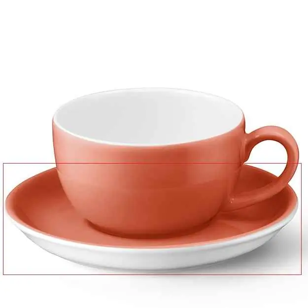 Dibbern Kaffee Untertasse KORALLE Bild
