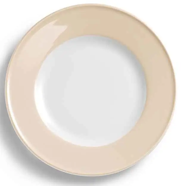 Dibbern Teller flach 28 cm Fahne SAND Bild