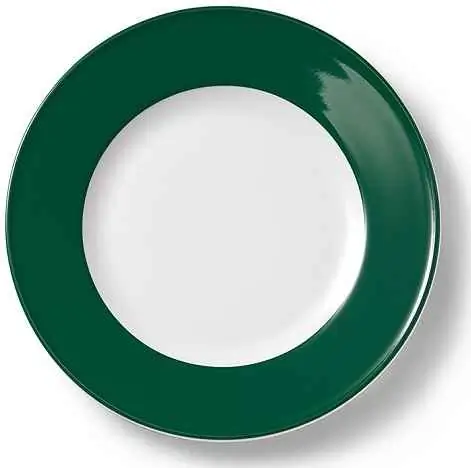 Dibbern Teller flach 21 cm Fahne TANNENGRÜN Bild