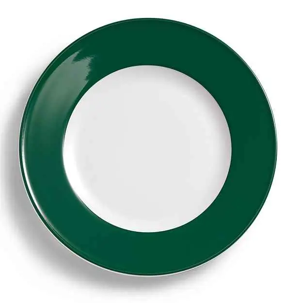 Dibbern Teller flach 26 cm Fahne TANNENGRÜN Bild