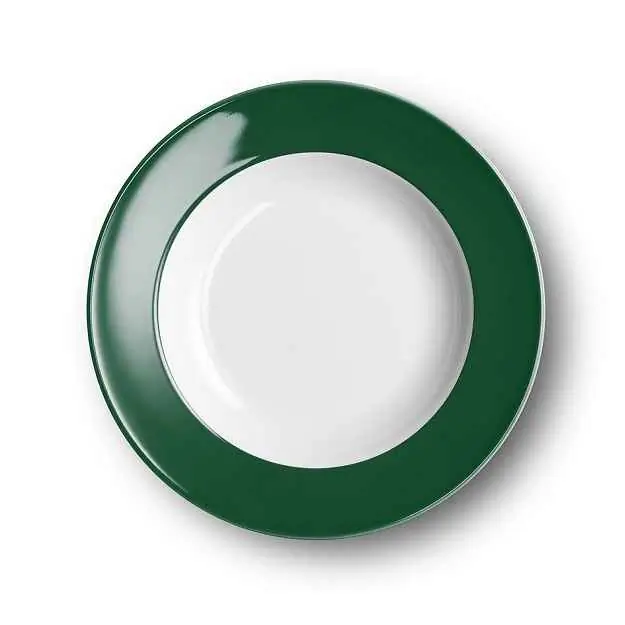 Dibbern Suppenteller 23 cm Fahne TANNENGRÜN Bild