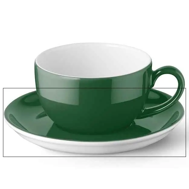 Dibbern Kaffee Untertasse TANNENGRÜN Bild