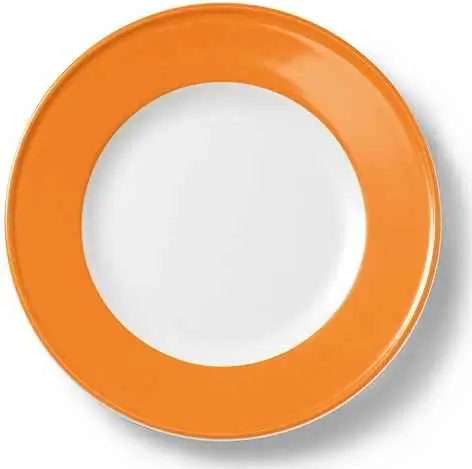 Dibbern Teller flach 21 cm Fahne ORANGE Bild