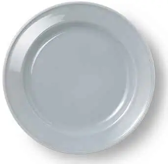 Dibbern Teller flach 19 cm VOLLDEKOR LICHTGRAU Bild