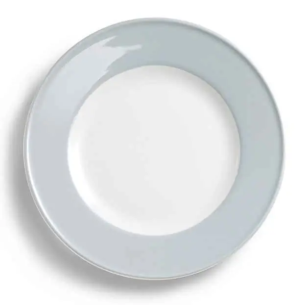 Dibbern Teller flach 26 cm Fahne LICHTGRAU Bild