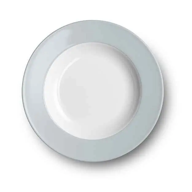 Dibbern Suppenteller 23 cm Fahne LICHTGRAU Bild