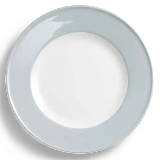 Dibbern Teller flach 28 cm Fahne LICHTGRAU Bild