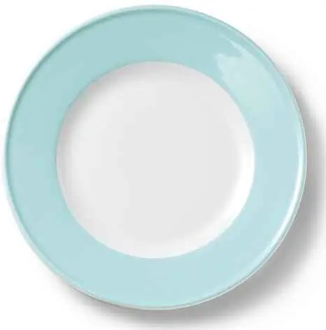 Dibbern Teller flach 21 cm Fahne EISBLAU Bild