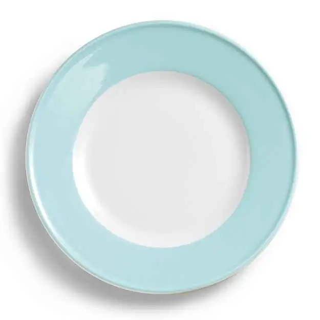 Dibbern Teller flach 26 cm Fahne EISBLAU Bild