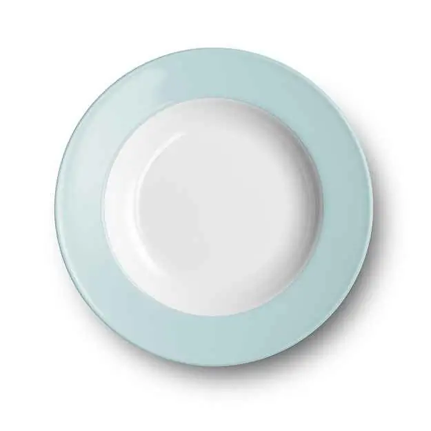 Dibbern Suppenteller 23 cm Fahne EISBLAU Bild