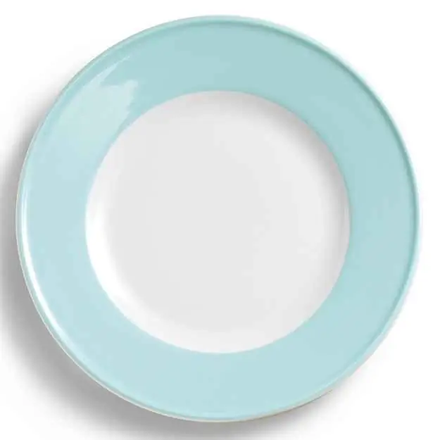 Dibbern Teller flach 28 cm Fahne EISBLAU Bild