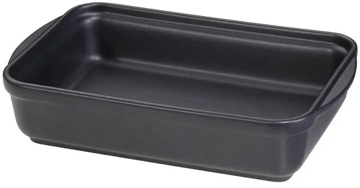Auflaufform Chalet rechteckig schwarz 32x23 cm