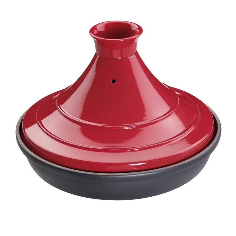 Tajine Chalet rot-schwarz 28 cm