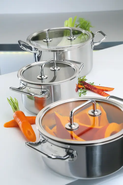 Spring Topfset 4 Töpfe Brigade Basic mit Glasdeckel Bild 2