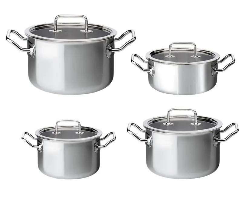 Spring Topfset 4 Töpfe Brigade Basic mit Glasdeckel Bild 2