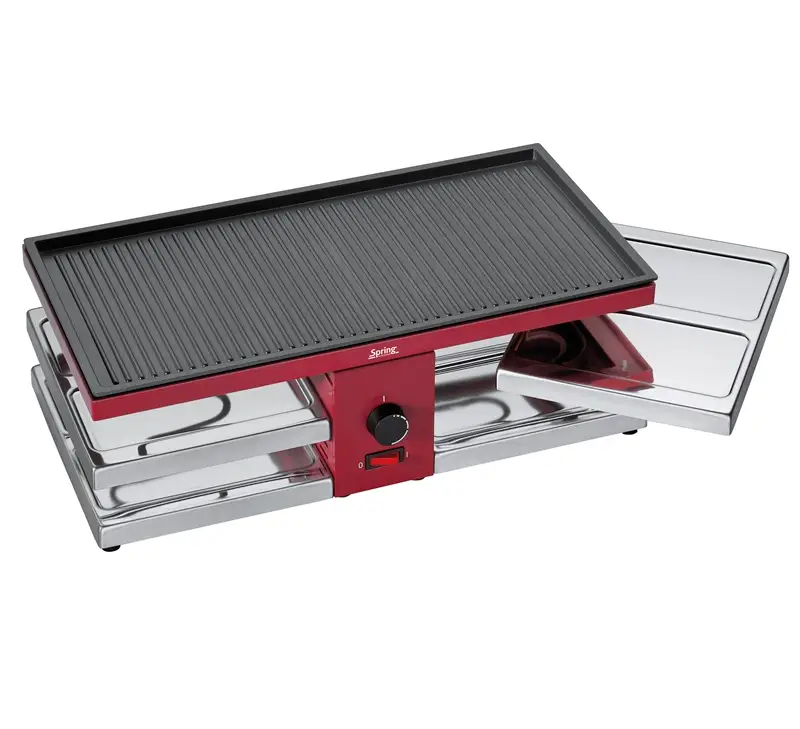 Spring Raclette 8 Fun rot mit Alugrillplatte Bild 2