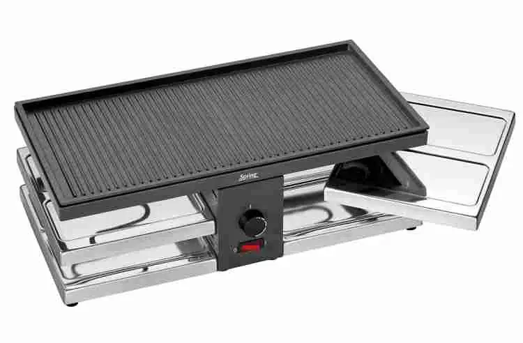 Spring Raclette 8 Fun schwarz mit Alugrillplatte Bild 2