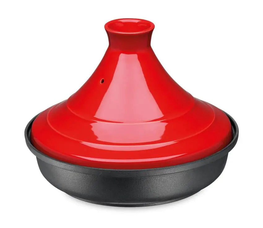 4052356007536 - Tajine Gusseisen Keramik rot 28 cm
