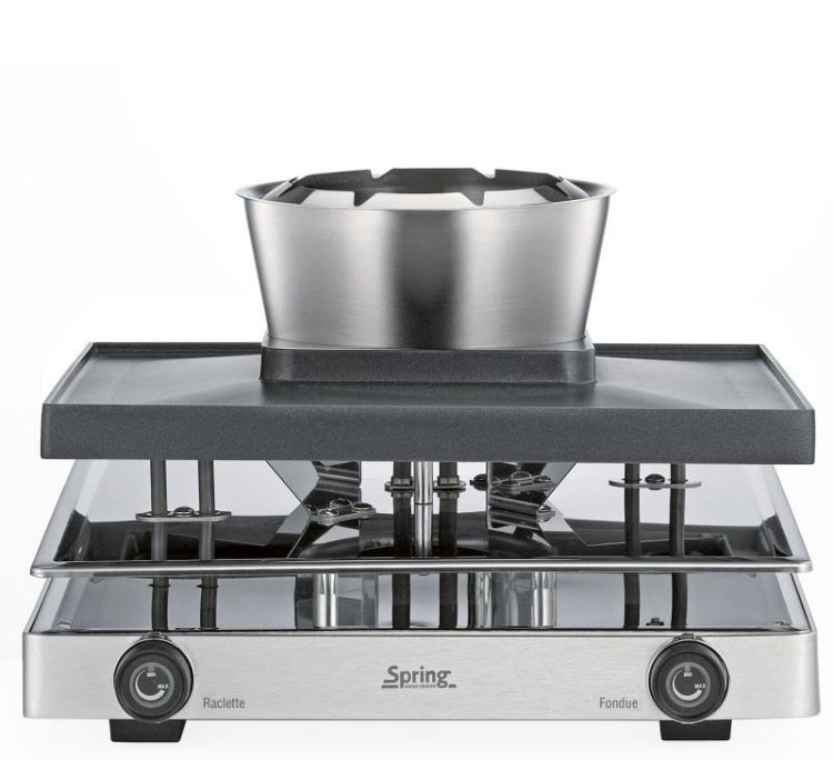 Spring RacletteFondue8 classic mit Alugrillplatte Bild 2